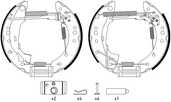 Brake Shoe Set - 84059801 TEXTAR