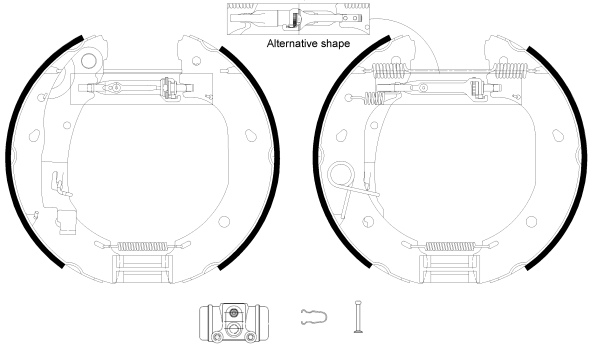Brake Shoe Set - 84060900 TEXTAR