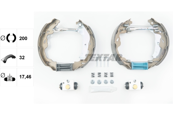 Brake Shoe Set - 84064501 TEXTAR