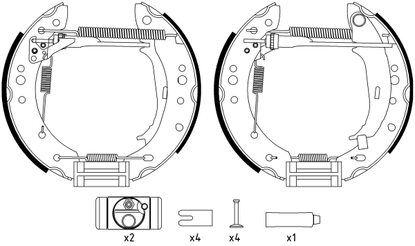 Brake Shoe Set - 84068800 TEXTAR