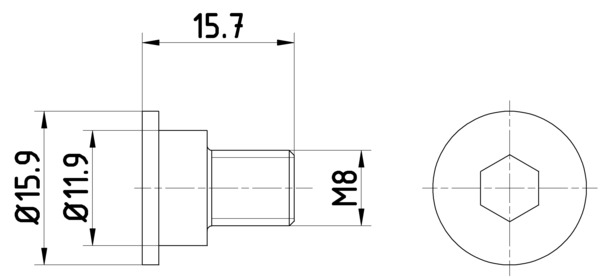 Bolt, brake disc - TPM0003 TEXTAR
