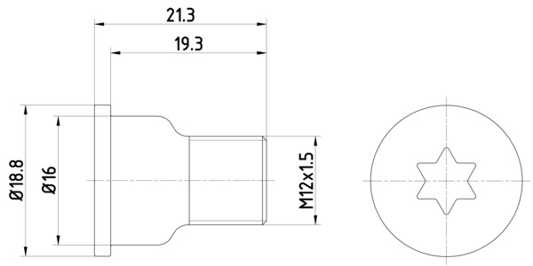 Bolt, brake disc - TPM0005 TEXTAR