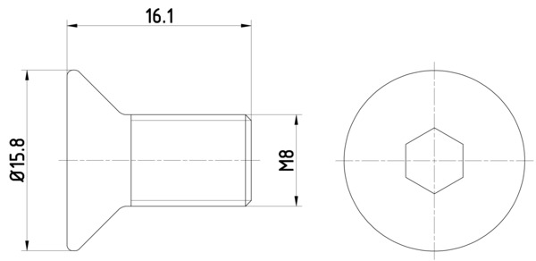 Bolt, brake disc - TPM0006 TEXTAR