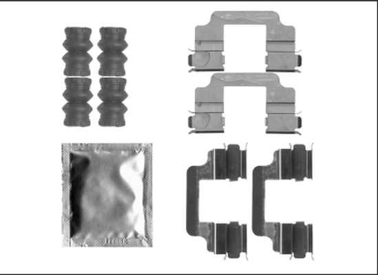 Accessory Kit, disc brake pad - 82540900 TEXTAR