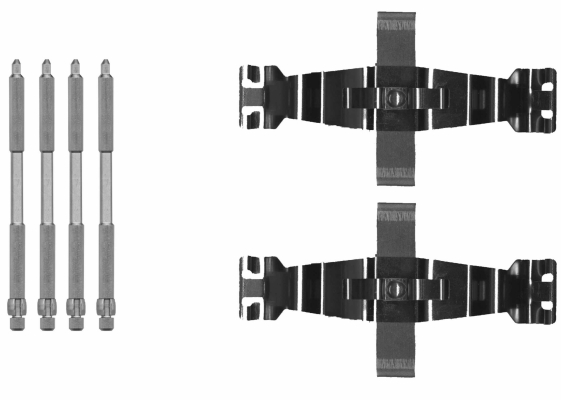 Accessory Kit, disc brake pad - 82542700 TEXTAR