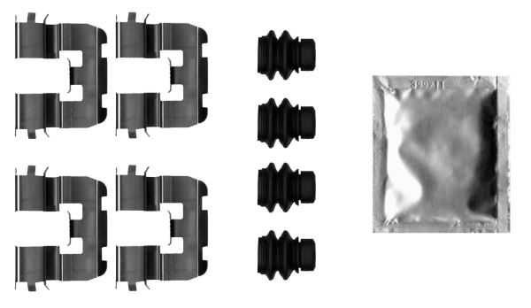 Kit accessori, Pastiglia freno - 82542800 TEXTAR