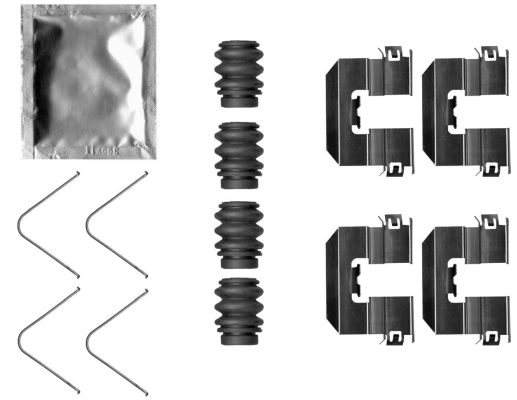 Accessory Kit, disc brake pad - 82543500 TEXTAR