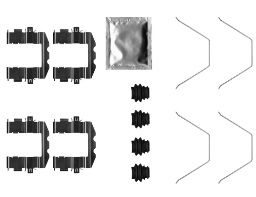 Accessory Kit, disc brake pad - 82543600 TEXTAR