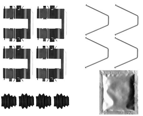 Accessory Kit, disc brake pad - 82543700 TEXTAR