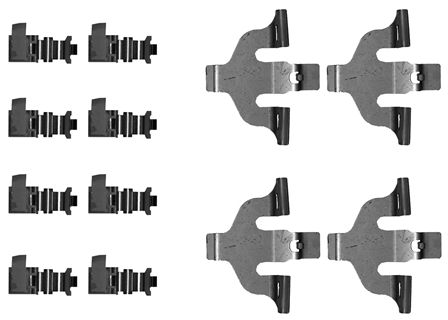 Accessory Kit, disc brake pad - 82544001 TEXTAR