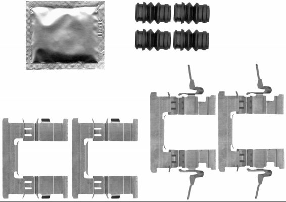 Accessory Kit, disc brake pad - 82546400 TEXTAR