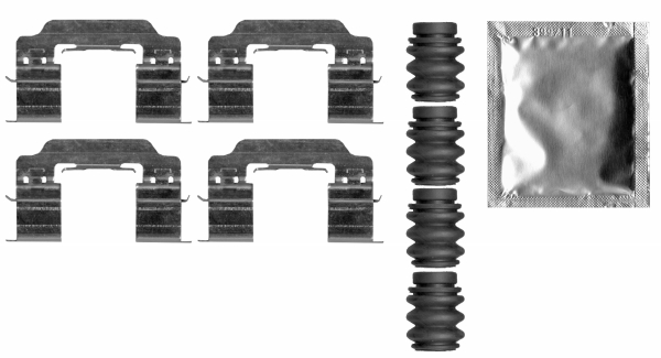 Kit accessori, Pastiglia freno - 82547300 TEXTAR