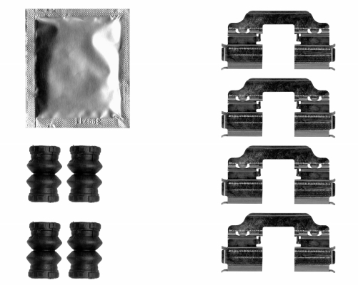 Kit accessori, Pastiglia freno - 82547800 TEXTAR