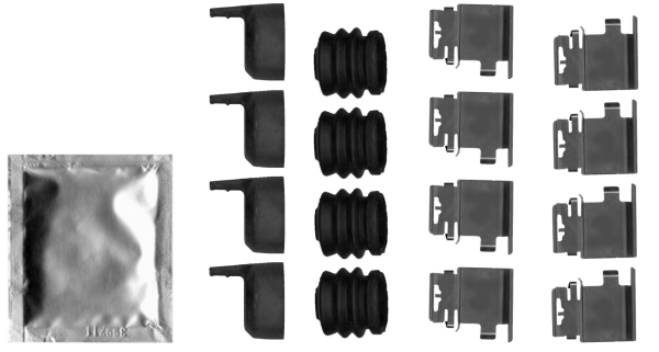Kit accessori, Pastiglia freno - 82548600 TEXTAR