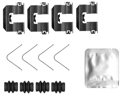 Accessory Kit, disc brake pad - 82550000 TEXTAR