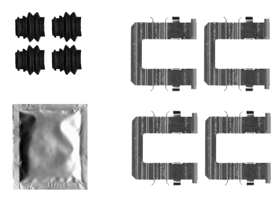 Accessory Kit, disc brake pad - 82550700 TEXTAR