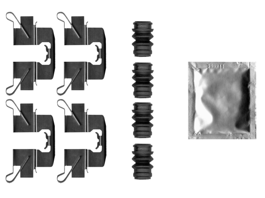 Accessory Kit, disc brake pad - 82550900 TEXTAR