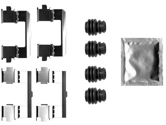 Accessory Kit, disc brake pad - 82551000 TEXTAR