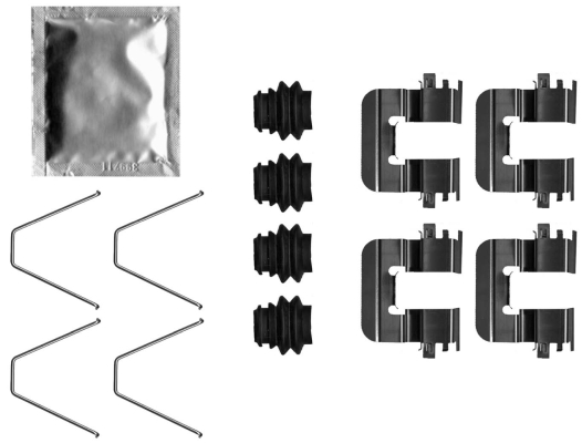 Accessory Kit, disc brake pad - 82551600 TEXTAR