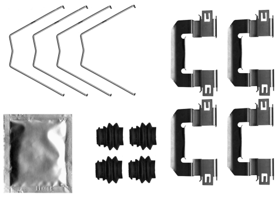 Accessory Kit, disc brake pad - 82551900 TEXTAR