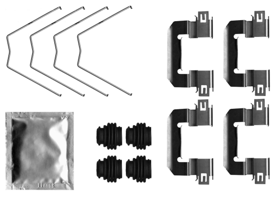 Accessory Kit, disc brake pad - 82552000 TEXTAR