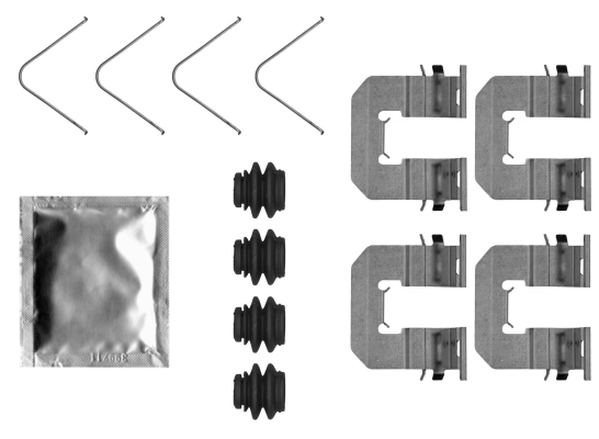 Accessory Kit, disc brake pad - 82552200 TEXTAR