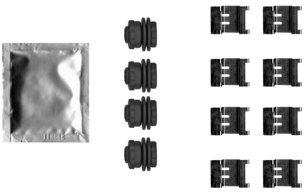 Accessory Kit, disc brake pad - 82552500 TEXTAR