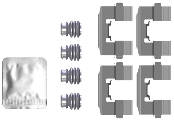 Accessory Kit, disc brake pad - 82552900 TEXTAR