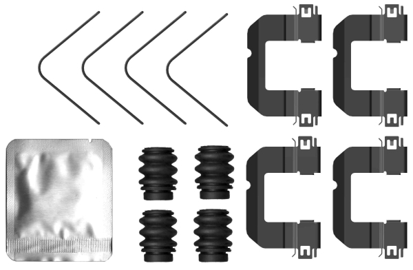 Kit accessori, Pastiglia freno - 82553400 TEXTAR
