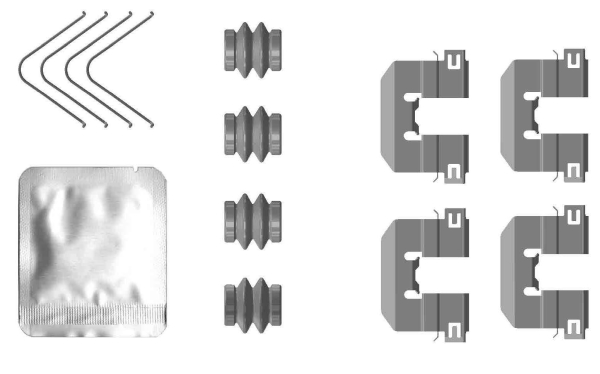 Accessory Kit, disc brake pad - 82553600 TEXTAR