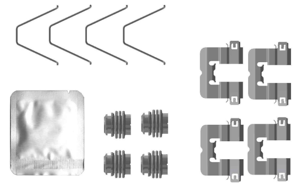Kit accessori, Pastiglia freno - 82553800 TEXTAR