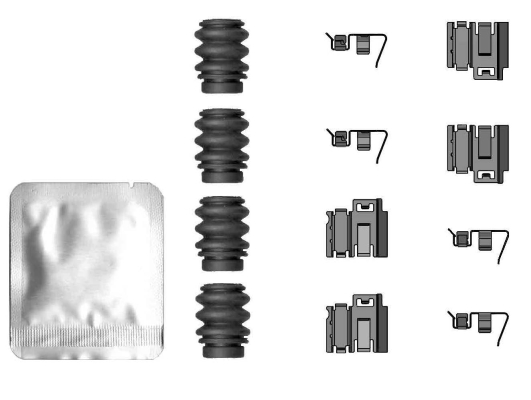 Accessory Kit, disc brake pad - 82554000 TEXTAR