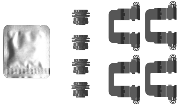 Accessory Kit, disc brake pad - 82554500 TEXTAR