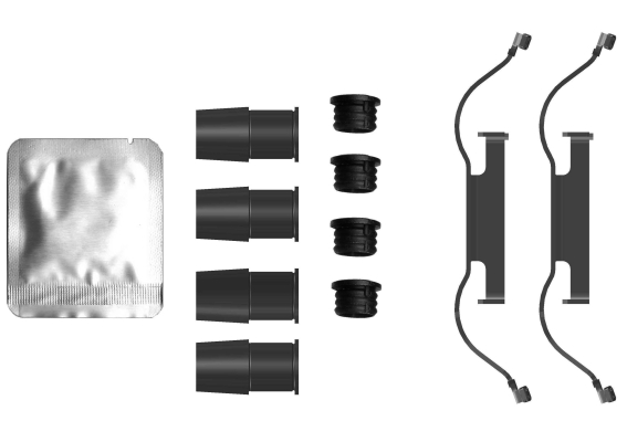 Accessory Kit, brake caliper - 82555800 TEXTAR