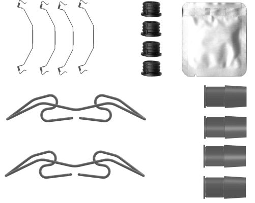 Accessory Kit, brake caliper - 82557000 TEXTAR