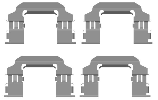 Accessory Kit, disc brake pad - 82557400 TEXTAR