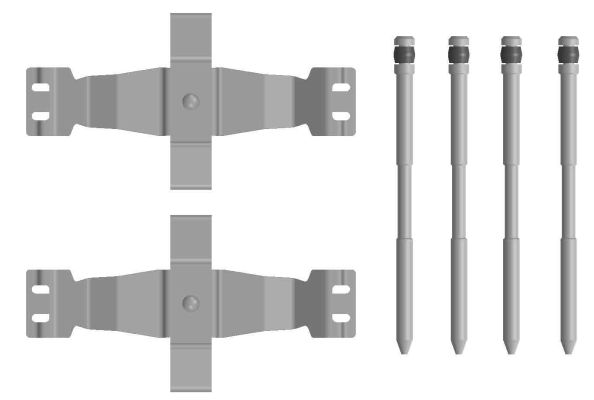 Accessory Kit, disc brake pad - 82557500 TEXTAR