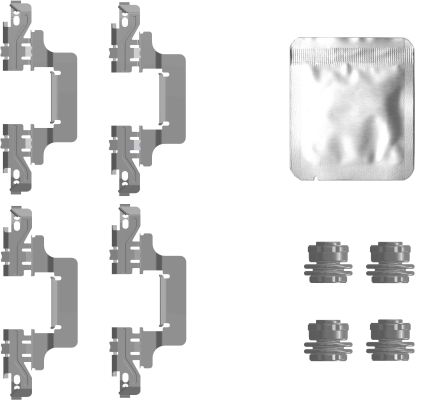 Accessory Kit, disc brake pad - 82557900 TEXTAR