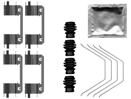 Kit accessori, Pastiglia freno - 82559500 TEXTAR