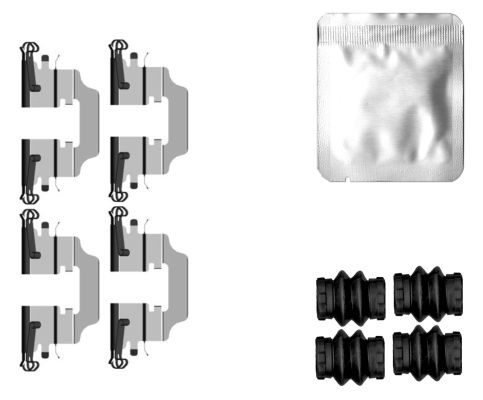 Kit accessori, Pastiglia freno - 82560300 TEXTAR