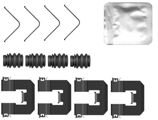 Kit accessori, Pastiglia freno - 82560400 TEXTAR