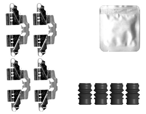 Kit accessori, Pastiglia freno - 82560500 TEXTAR