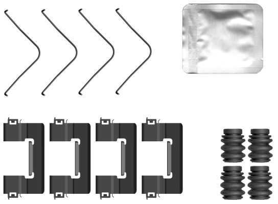 Kit accessori, Pastiglia freno - 82560600 TEXTAR