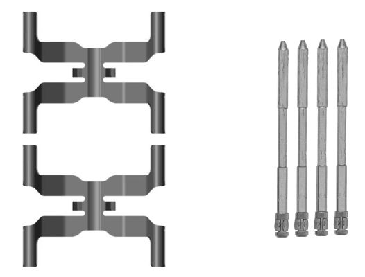 Kit accessori, Pastiglia freno - 82560900 TEXTAR
