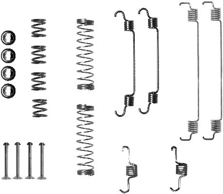 Accessory Kit, brake shoes - 97031200 TEXTAR
