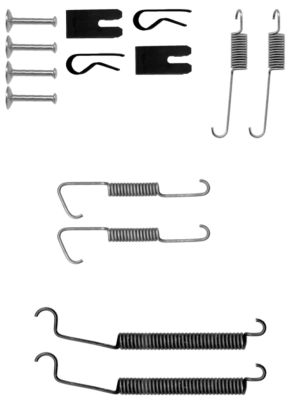Kit accessori, Ganasce freno - 97033500 TEXTAR