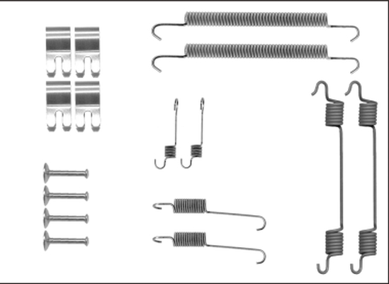 Kit accessori, Ganasce freno - 97039800 TEXTAR