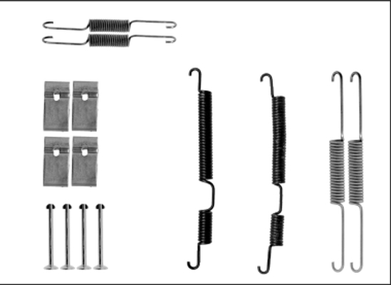 Accessory Kit, brake shoes - 97040100 TEXTAR