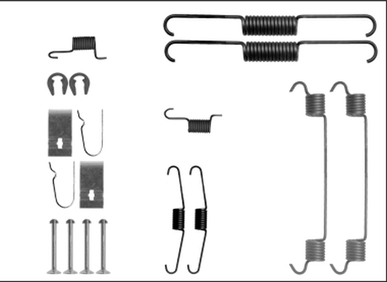 Accessory Kit, brake shoes - 97040400 TEXTAR
