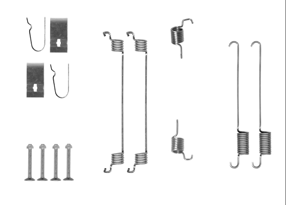 Accessory Kit, brake shoes - 97041200 TEXTAR